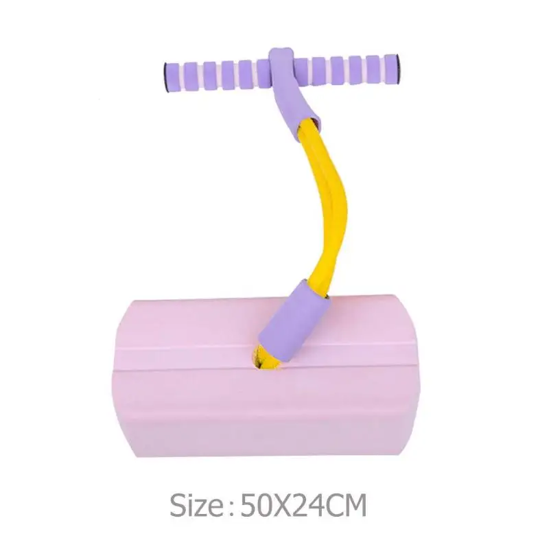 Дети прыжок полюс Смешные безопасные игрушки ловкость обучение Экологичные дружественные упражнения баланс лягушка прыгающая игрушка прыжковая Ходуля - Цвет: Pink