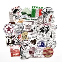 60pcs Tourist Style Waterproof PVC Graffiti Sticker Stamp Label Paper Luggage Box Guitar Vehicle Sticker No Repetition Stickers 60pcs Tourist Style Waterproof PVC Graffiti Sticker Stamp Label Paper Luggage Box Guitar Vehicle Sticker No Repetition Stickers