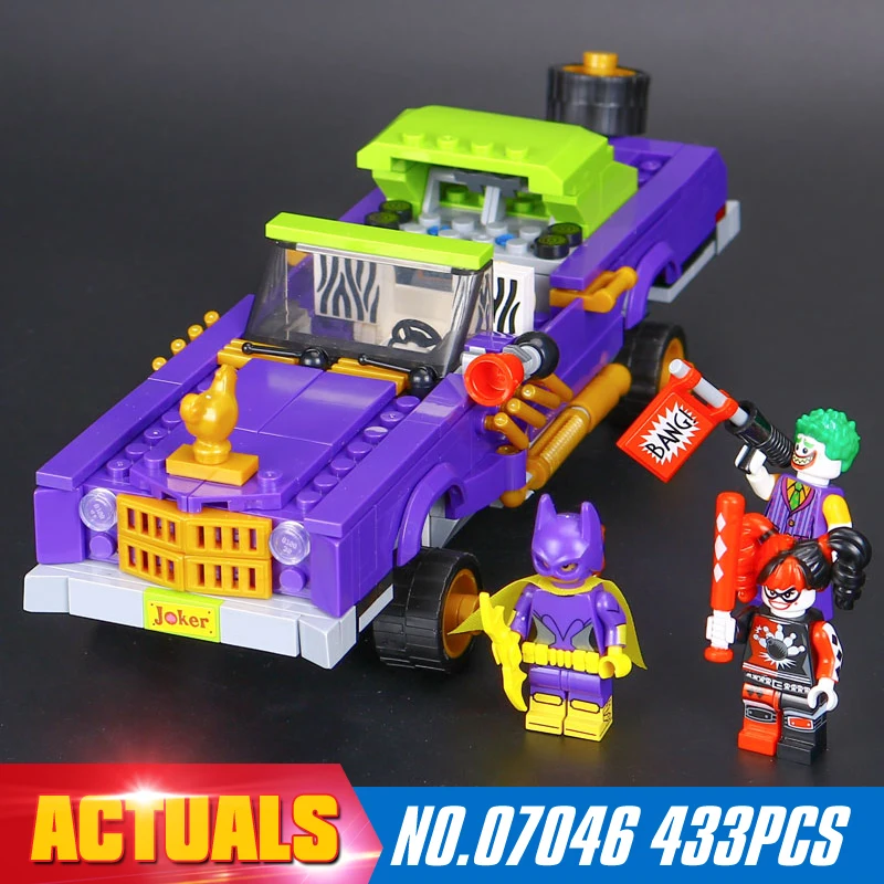 

New  Lepin 07046 Genuine Movie Series 433Pcs The Joker`s Lowrider Set Building Blocks Bricks Educational Toys with 70906