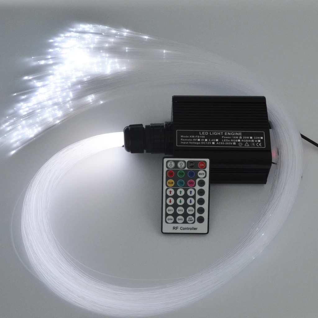 0.75mm 2M Plastic End Glow Opitcal Fiber for All Kind LED Light Engine Driver