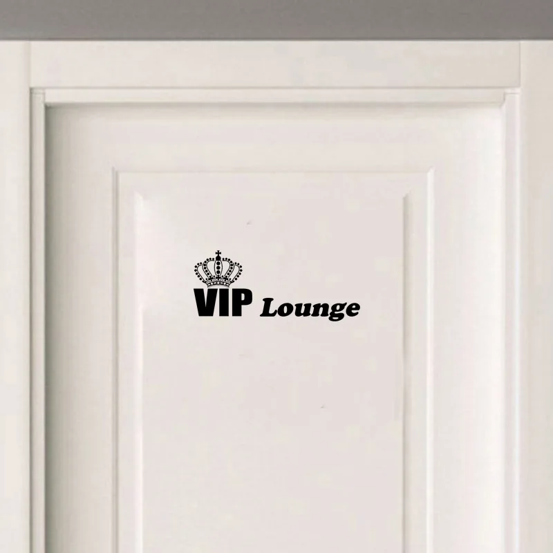 

YOJA 25*10.7CM VIP LOUNGE Room Door Sticker Decor Club Wall Art Decals D1-0306