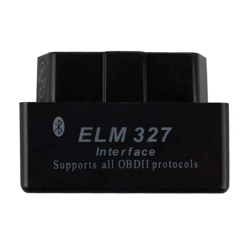 Мини elm327 Bluetooth OBD2 V2.1 ELM 327 V 2,1 OBDII адаптер автомобильный диагностический инструмент сканер Elm-327 OBD 2 автоматический диагностический инструмент - Цвет: Черный