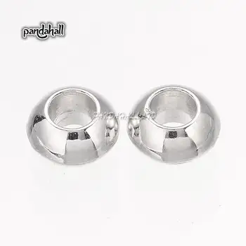 

Tibetan Silver Color Spacer Beads, Lead Free & Nickel Free & Cadmium Free, Rondelle, Platinum Color, about 5.5mm thick