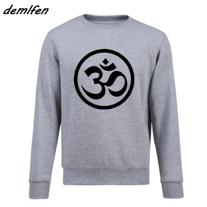 Модная классическая толстовка для мальчиков и девочек с символами Ом медитация