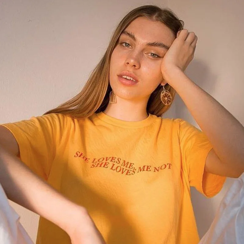 Футболка GAAJ She Lover Me Not G женская модная футболка большого размера женские
