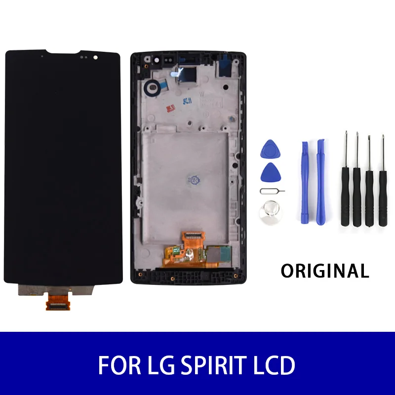 

Original For LG Spirit Lcd Display Touch Screen Panel Digitizer Assembly Screen Replacement Parts 1280x720 Black