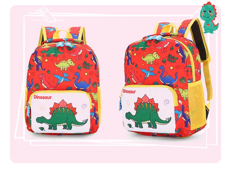 Новинка, рюкзак для малышей, детские школьные сумки с рисунком динозавра, детский сад, школьный рюкзак для мальчиков и девочек, легкий