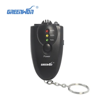 

10pcs/Lot Free Shipping Keychain Alcohol Tester Breathalyzer Alcohol Detector With Red Backlight LCD Display Promotion