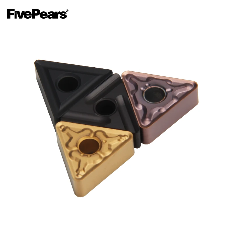 

FivePears 10Pcs TNMG160404/TNMG160412/08 External Turning Tools FP6510R CNC Lathe Cutter Tool