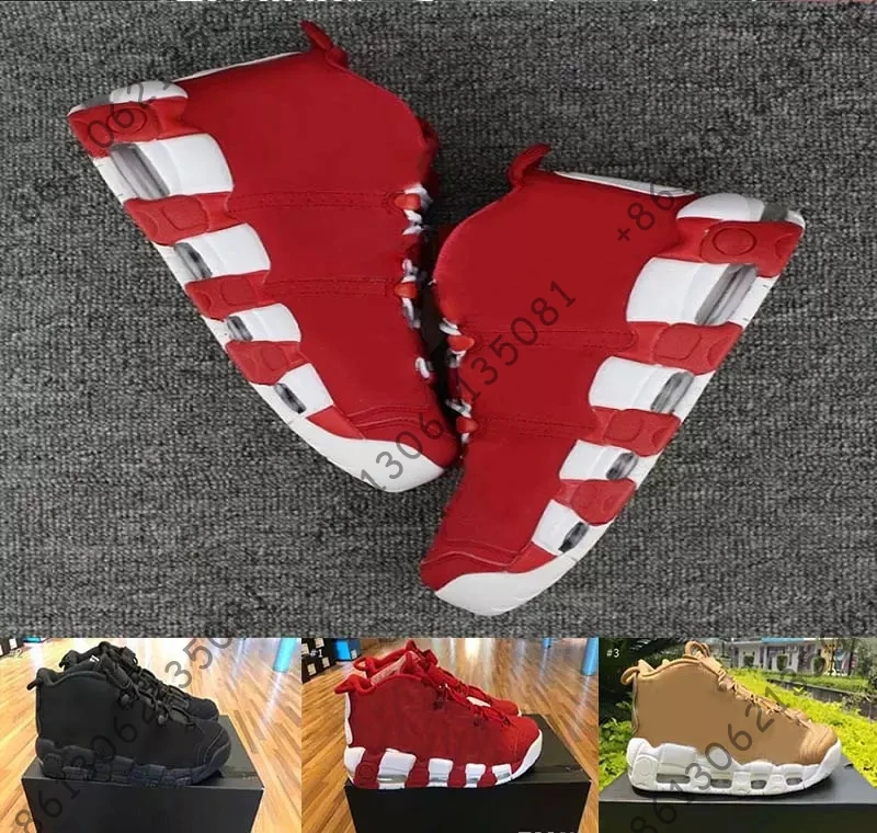 2018 Новый QS Олимпийский Varsity Maroon Мужская Баскетбольная обувь для 3 м Scottie Pippen Uptempo спортивная обувь кроссовки 8-13