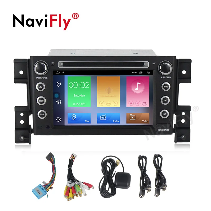 Best Android 9.1 HD screen 32G ROM 2din Car multimedia gps player for SUZUKI GRAND VITARA 2007-2013 car radio bt DVR view camera 1