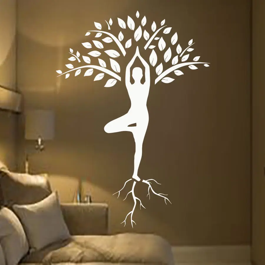 Tree Wall Decals Gymnast Combination Decal Yoga Studio Stickers Vinyl