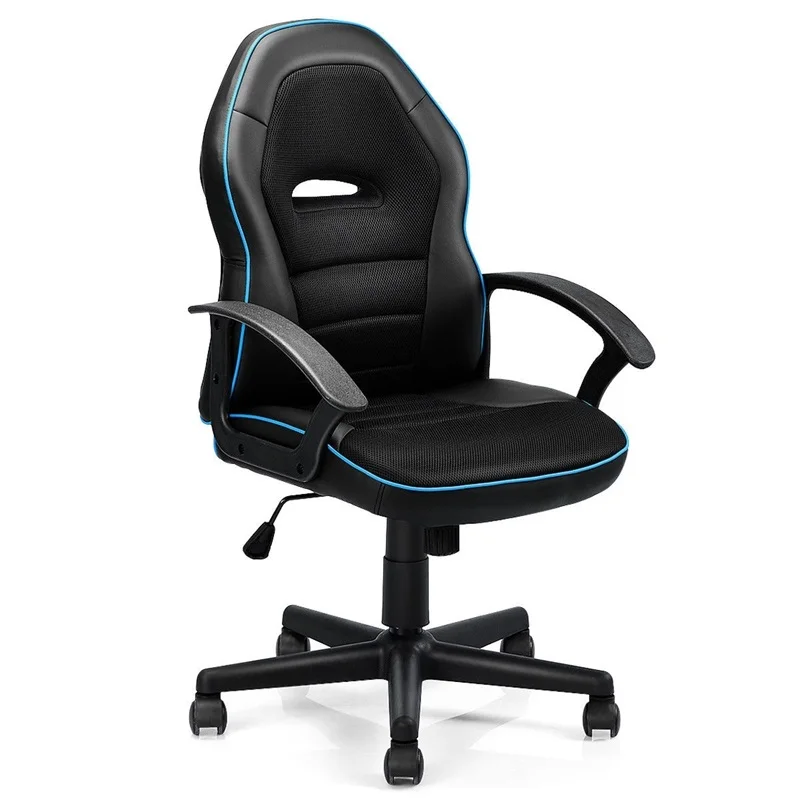 

Costway Racing Game Gaming Chair Mid-Back Office Chair for Swivel Lift Desk Computer Chair Silla Gamer Office Furniture Armchair