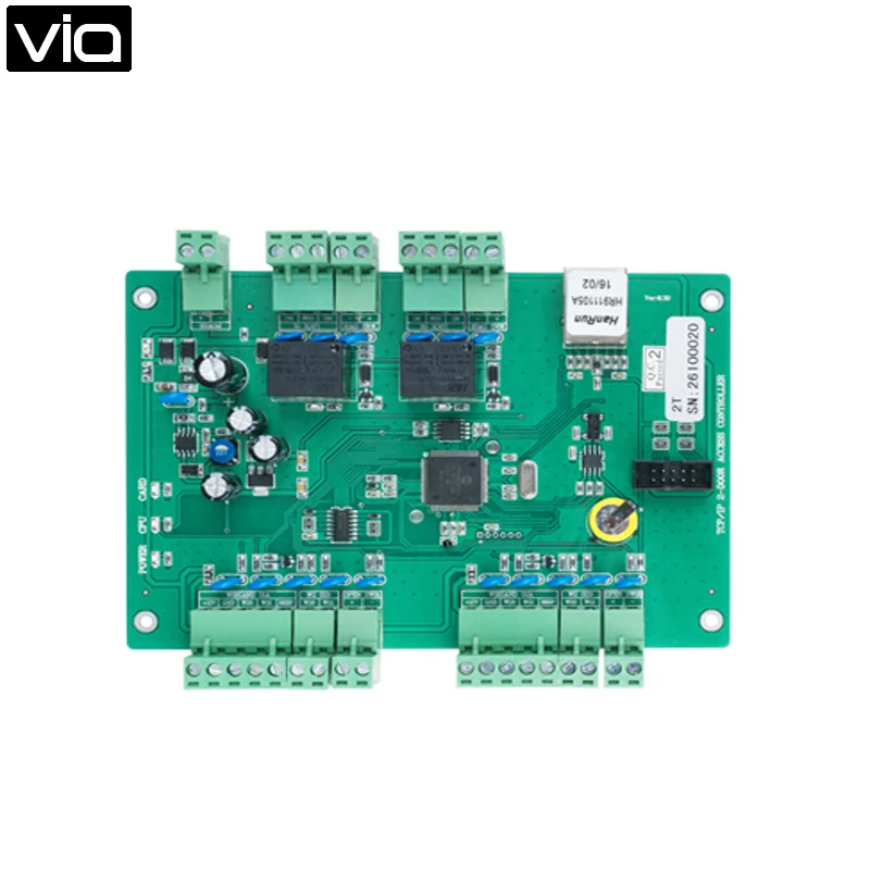 

MC-5824T Direct Factory TCP/IP Two Doors Access Control Board, 100,000 Event Logs, Provides One 7A Lock Relay Output
