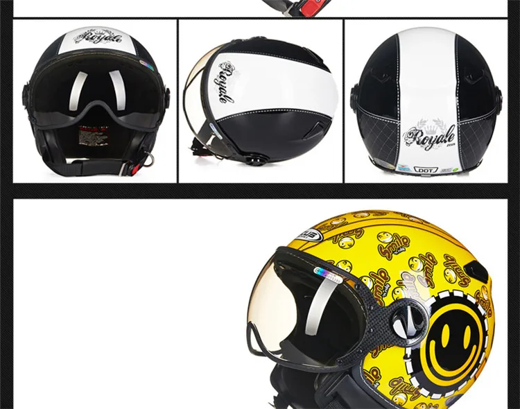 Moto rcycle шлем Chopper с открытым лицом винтажный шлем 210c4 moto Casque Casco moto cicleta Capacete Pilot мужские и женские шлемы