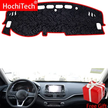 

Rose Pattern Non-slip Dashmat Dash Mat Dashboard Cover Pad Cover Carpet Car Sticker for Nissan J34 Teana 2019 Car Styling