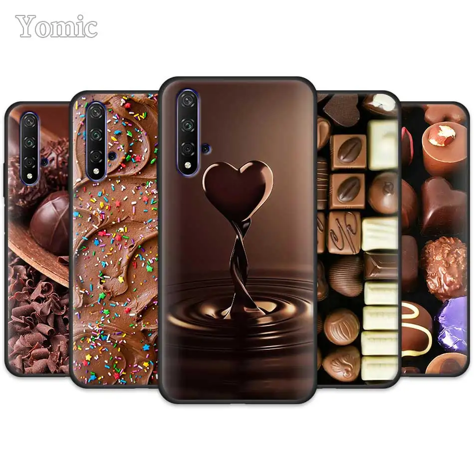 

chocolate Willy Wonka Bar Phone Case for Huawei Honor 20 Pro 9 10 20 Lite 7A 7C 7S 8A Pro 8X 8C 8S Black Silicone Cases Cover