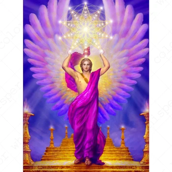 

Diamond Painting Full Square/Round Daimond Painting"Archangel Zadquiel Wings"Mosaic Rhinestone Embroidery Painting Decor LE01420