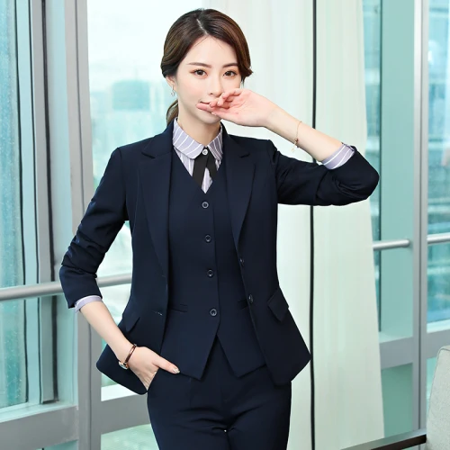 

2019 Spring Autumn Fashion Professional Black Women Small Suit New Style Big Code Xxxxl Female Slim Workwear Temperament Clothes