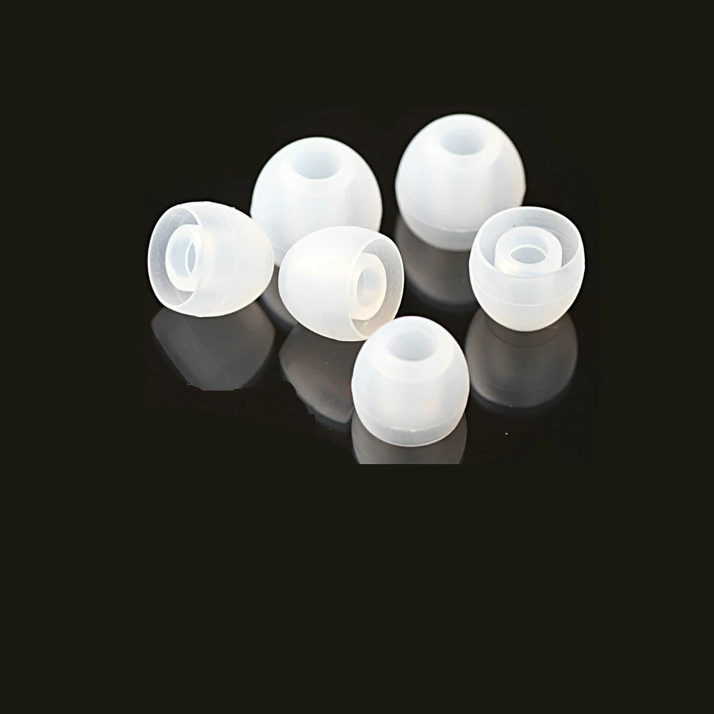 

100Pcs Silicone Clear Small Sized Eartips Earbuds In Ear Bud Head Phones Gel Tip Covers Replacement Ear Tips Headset Accessories