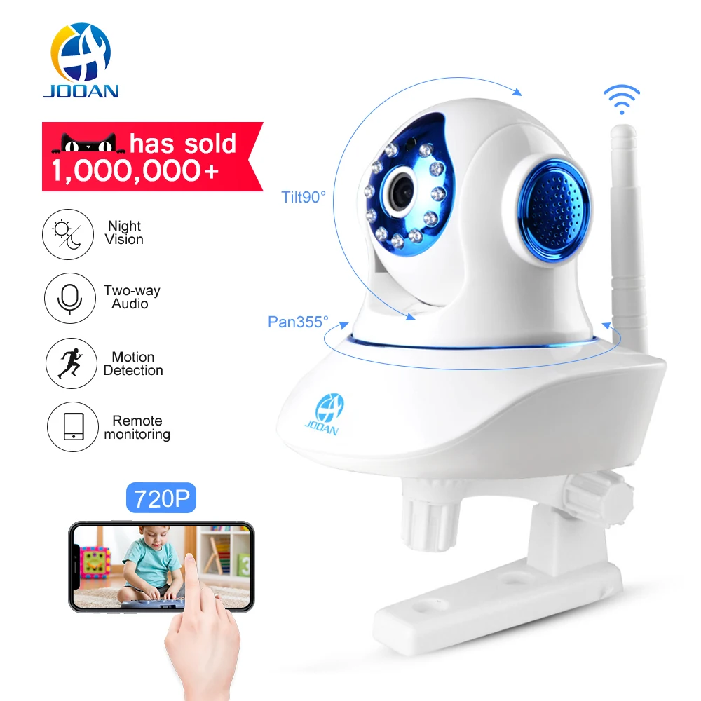 JOOAN Wireless Pan Tilt Security Network CCTV IP Camera NightVision WIFI Webcam Ptz Indoor Home Camera