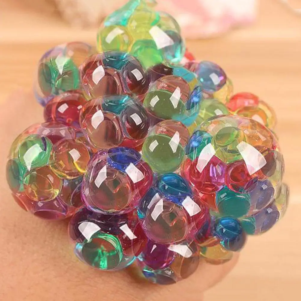 squishy mesh ball Cute Anti Stress Face Reliever Grape Ball Autism Mood Squeeze Relief Healthy Toy Funny Geek Gadget Vent Toy