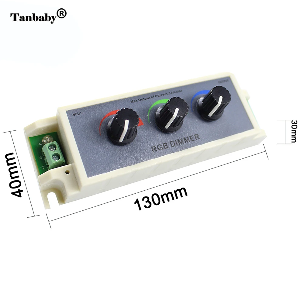 Led диммер RGB контроллер DC12 24V rgb 3 канала для светодиодной ленты 3528 5050 лучшее
