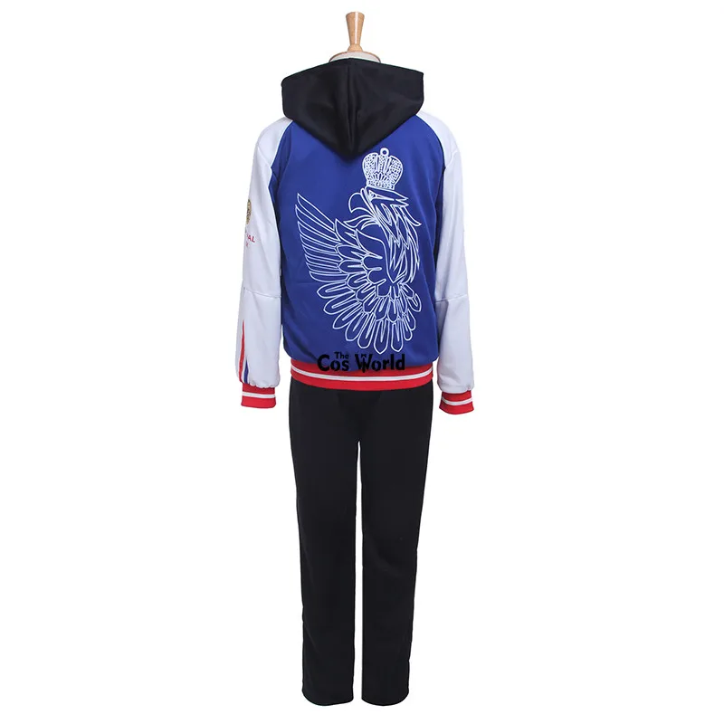 Yuri Plisetsky Anime Cosplay Fantasias, Casaco, Jaqueta, Hoody, Hoodie, Calças, Sportswear, Jersey, Uniforme, Roupa