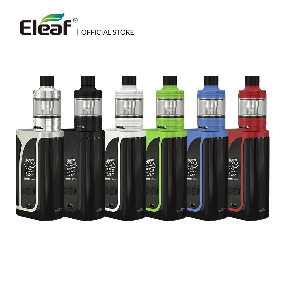 Original Eleaf iKuu i200 with MELO 4 kit with 4600mAh built in battery 4 5ml D25