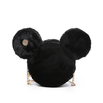 

Mickey Head Plush/soft Cute Bag Kawaii Cartoon Crossbody Bags Toy Girls School Bag Gift For Girl Christmas Gift New Arrivals