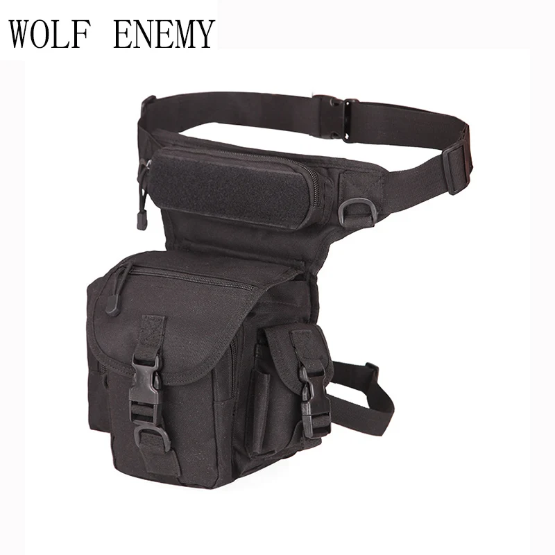 

WOLF ENEMY Outdoor Sports 1000D Nylon Tactical Leg Bag Waist Leg Bag for Camping Hiking Climbing Men's Military Waist Pack