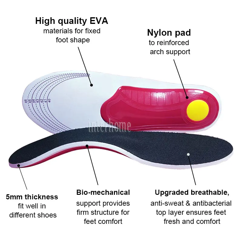 Ортопедические стельки, плоскостопие, поддержка свода стопы, обувные вставки для облегчения боли в ногах, пятка шпоры, Подошвенный Фасциит, коррекция пронации