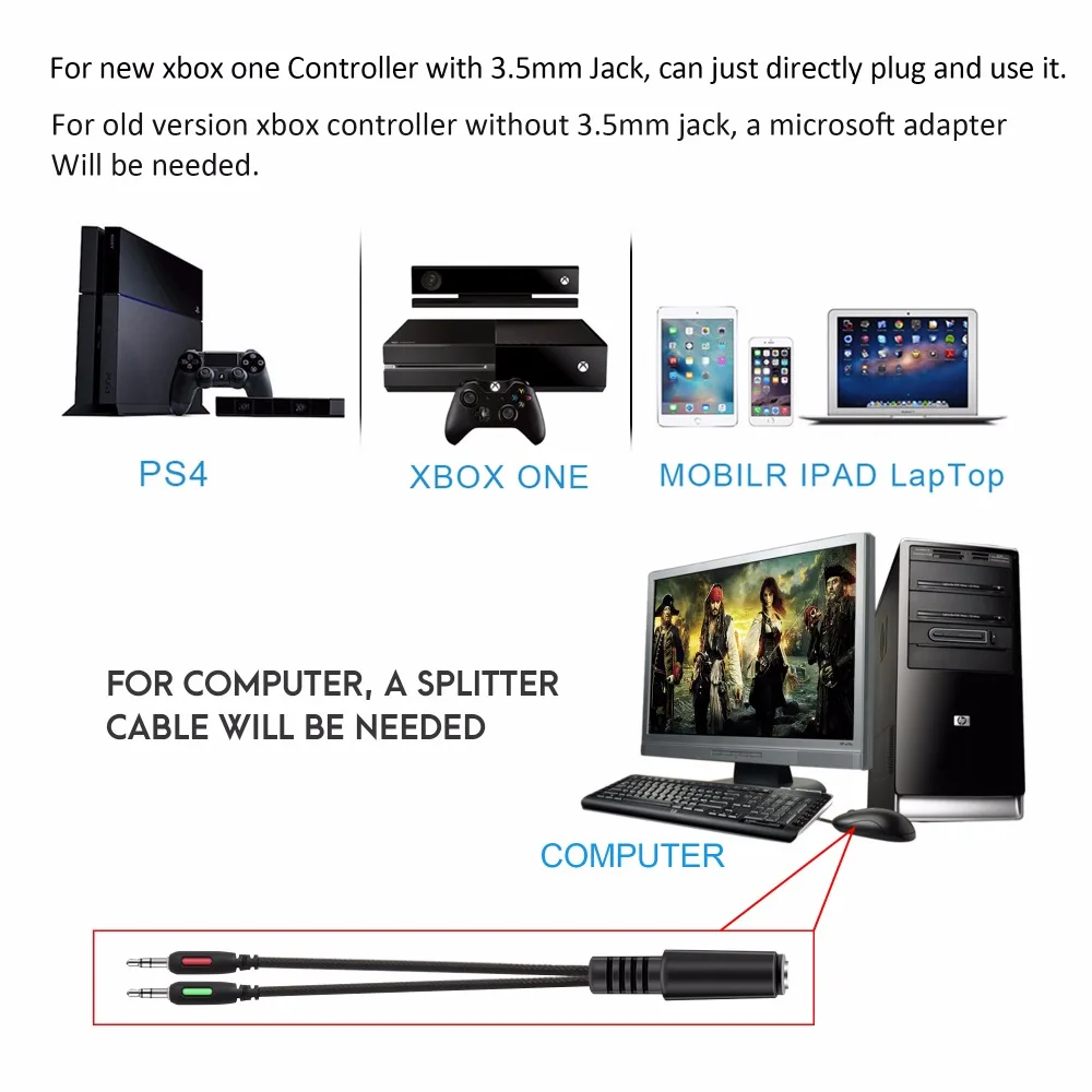ONIKUMA Игровые наушники глубокий бас стерео игровая гарнитура с микрофоном светодиодный светильник проводные наушники для ноутбука компьютера ПК PS4 Xbox