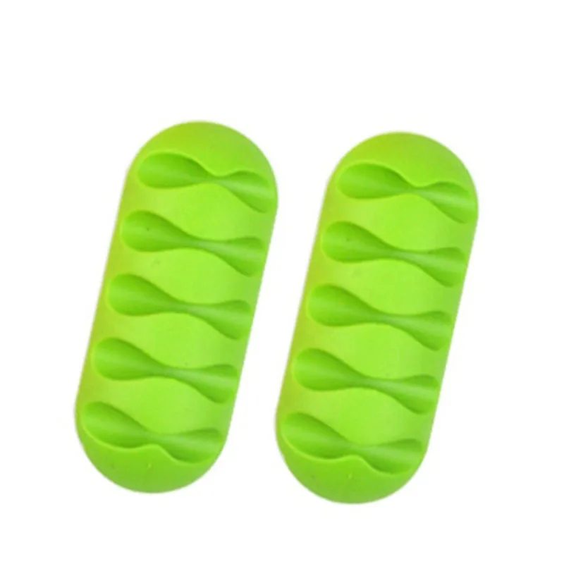 1 шт. цветной USB Кабельный органайзер, силиконовые зажимы для ...