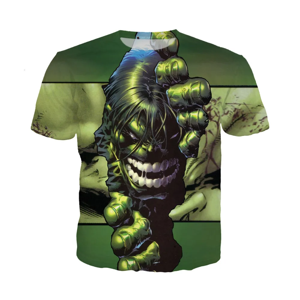 LIASOSO naverable Hulk t shirt comics The Avengers heros 3D печать Supereroe Thanos Hawkeye Camicia hu125|Футболки| |