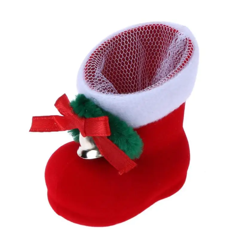 

2019 Christmas Decorative Gift Holders Santa Claus Gift Boots Candy Bag Chocolate Box Home Decoration Christmas Tree Pendant