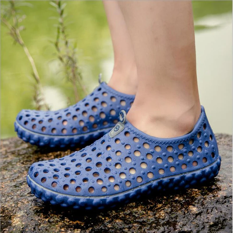 الرجال صندل الصيف الجوف خارج تنفس صنادل شاطئ عارضة شباشب لخارج المنزل الصنادل الرجال حجم كبير 40-45