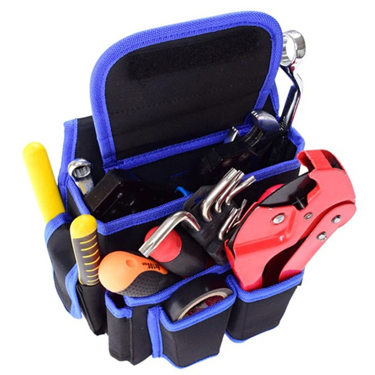 power tool bag Electrical Tool Bags Thickening Oxford Canvas Toolkit Hardware Waist Waterproof Multi-pocket Rivet Fixed Package Storage Bag roller cabinet