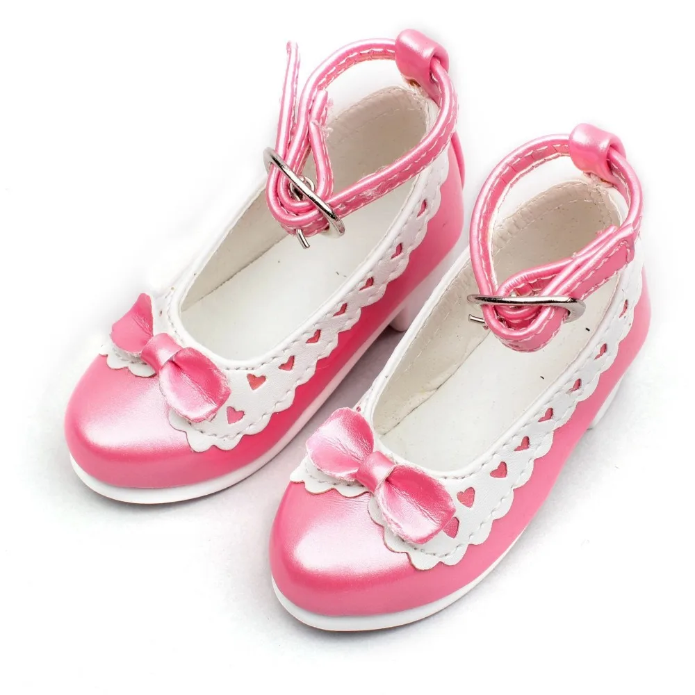 

[wamami] 122# Pink 1/3 Cute Bow White Decoration BJD LOLI SD DOD AOD Dollfie Shoes