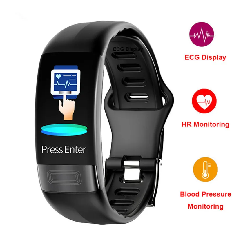 Смарт браслет P11 ECG + HRV для измерения артериального давления фитнес с активным