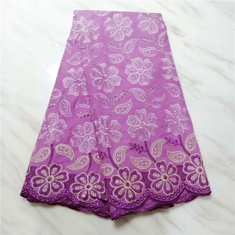 African Lace Fabrics For Parties Wedding 100% cotton pink Embroidered Fabric 2019 high quality lace Nigerian | Дом и сад
