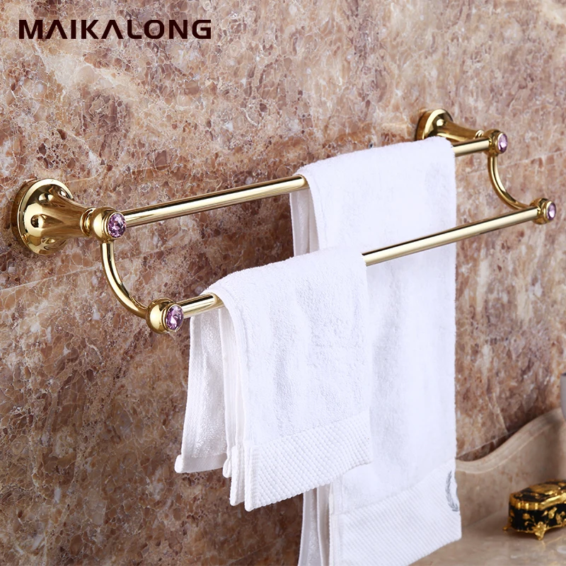NO88930.gold Finish Brass Single Bar Towel Bar Racks Shelftowel bar