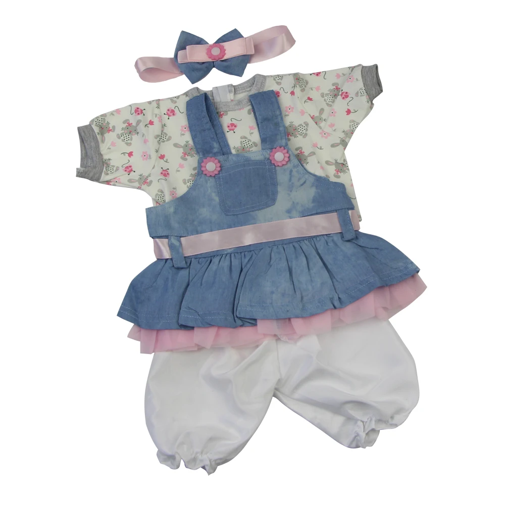 Fashion Doll Baby Clothes Suit For 22 23 Inch Reborn Baby Girl Doll Hot