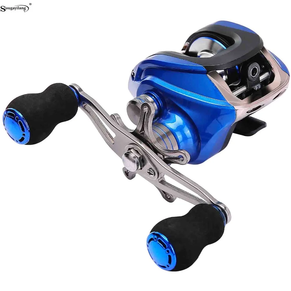 

Sougayilang 3 Color Baitcasting Fishing Reel Casting Reels Right /Left Handle Gear 17+1BB Fishing Wheels Coil Fishing Tackle
