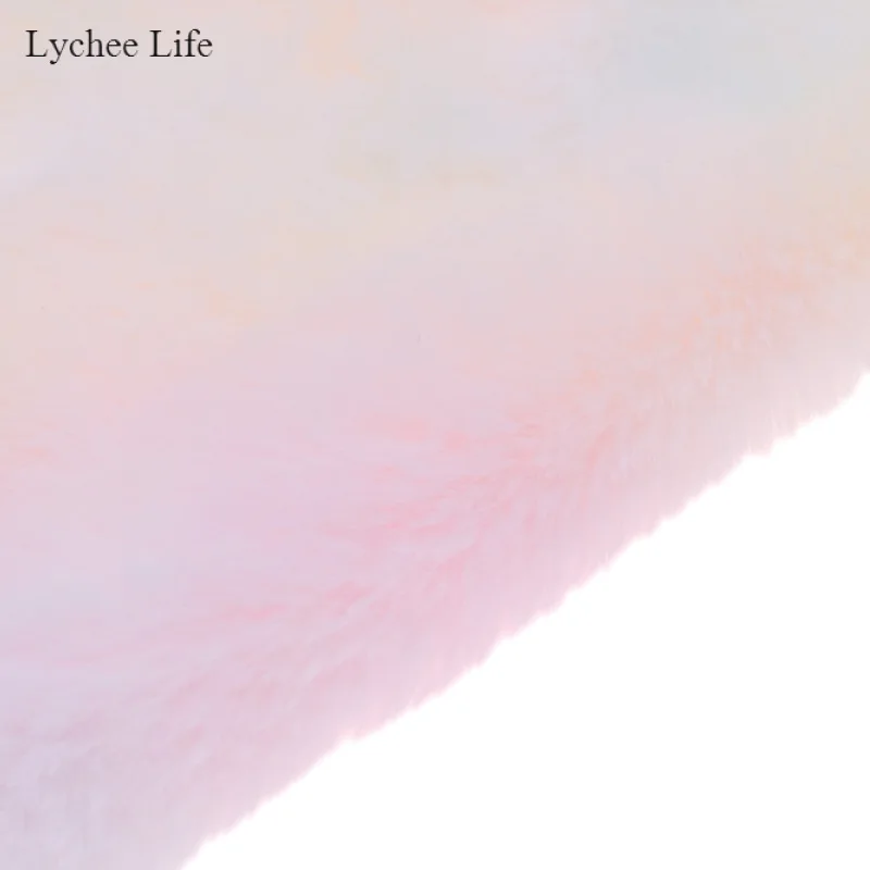 Lychee Life 21X29 см искусственный мех, плюшевая ткань для шитья сумок, аксессуары с бантом, ручная работа, украшение для одежды