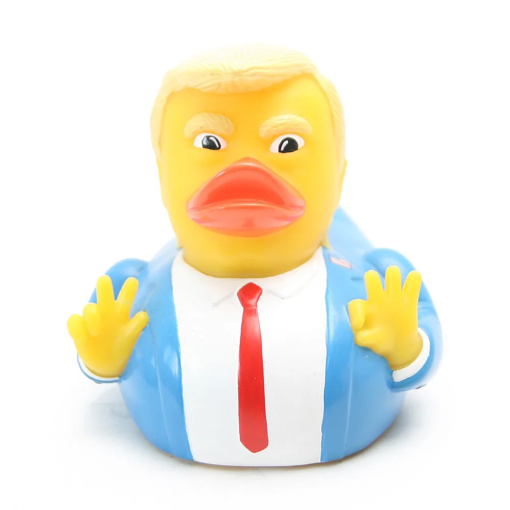 

2019 Trump Duck Bath Toy Shower Water Floating US President Rubber Duck Baby Toy Water Toy boys toys