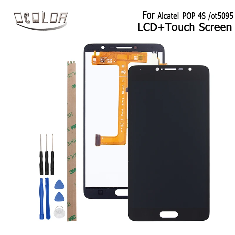 ocolor For Alcatel One Touch Pop 4s OT5095 5095B 5095I LCD Display and Screen 5.5 Inch Assembly Replacement+Tools+Adhesive | Мобильные
