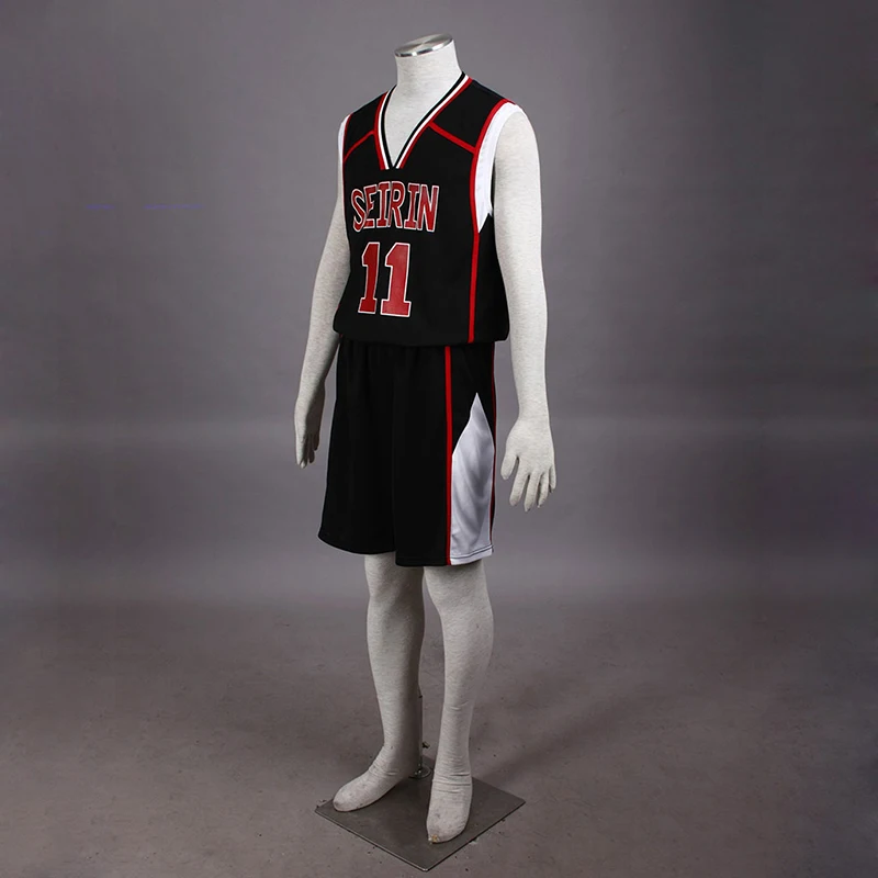 Баскетбольная Униформа для мальчиков Seirin черный костюм косплея Kuroko no Basuke 2 из