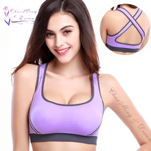 Очаровательный спортивный бюстгальтер пуш-ап с подкладкой для девочек, Комфортный топ для тренировок, йоги, бесшовный бюстгальтер для занятий йогой, 10 цветов