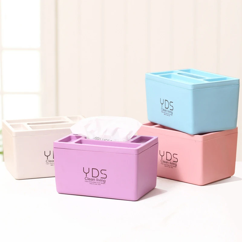 Коробки для салфеток многофункциональные прямоугольные водонепроницаемые пластиковые туалетные косметические пеналы для хранения коробки для салфеток
